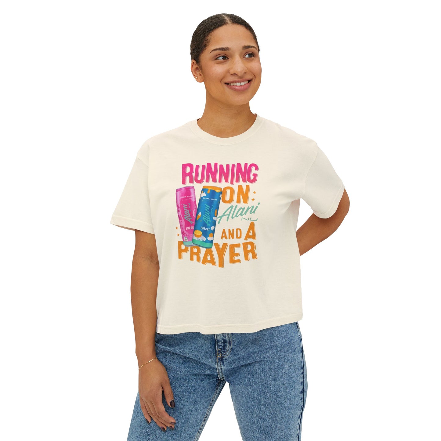 Running on Alani and a Prayer Women's Boxy Tee