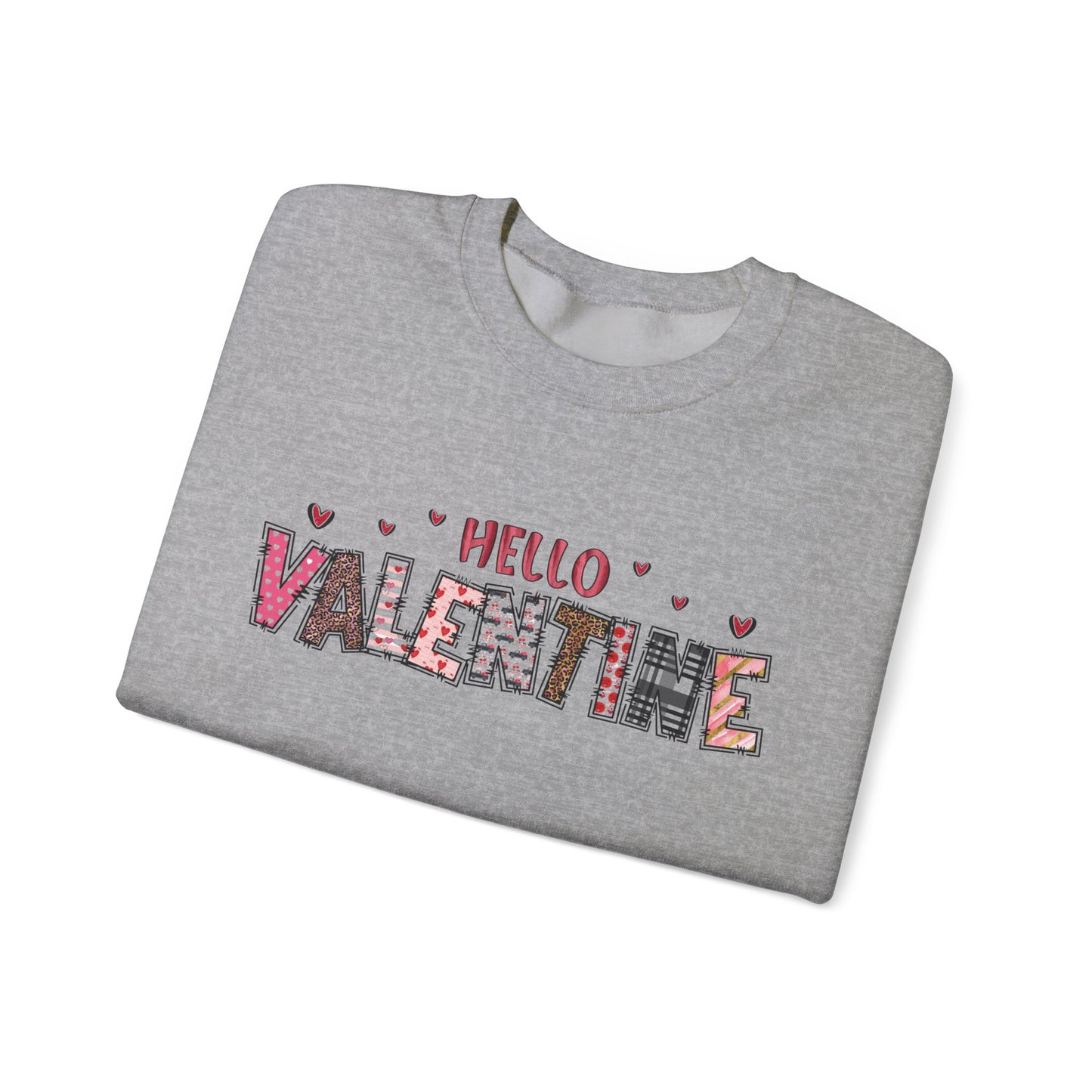 Valentine "Hello Valentine" Crewneck Sweatshirt
