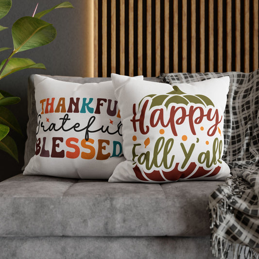 Double Sided Fall/ Thanksgiving Decorative Pillowcase