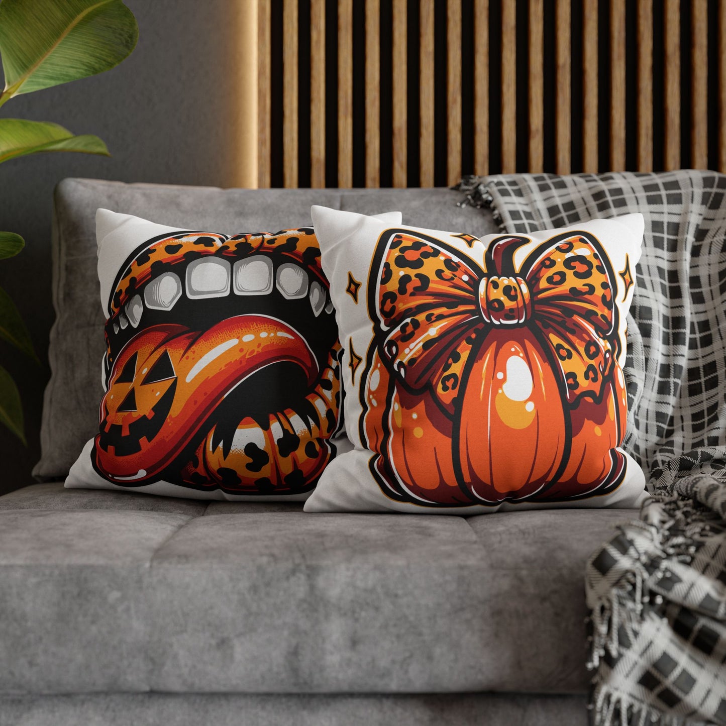 Double Sided Fall/Halloween Decorative Pillowcase