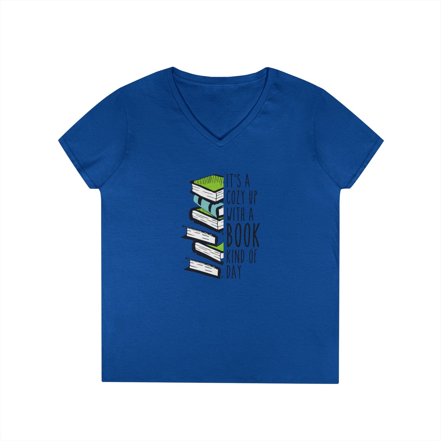 Cuddle Up & Read V-Neck Tee