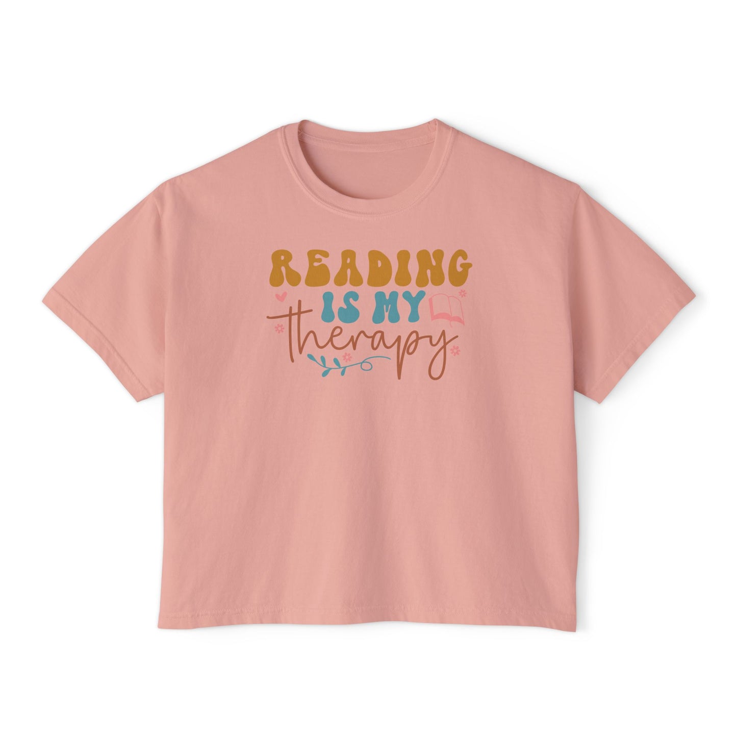 Reading is My Therapy Women's Boxy Tee