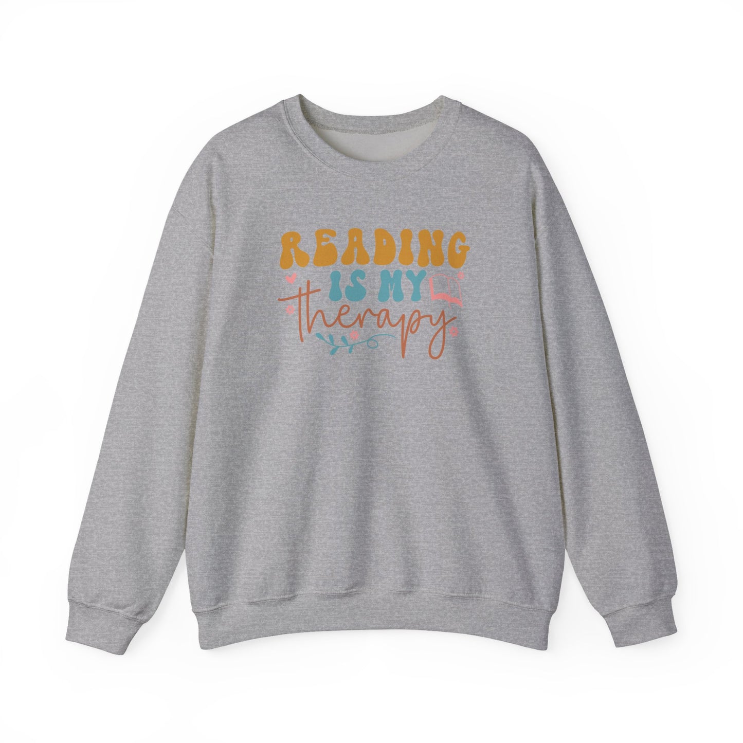 Reading Is My Therapy Crewneck Sweatshirt