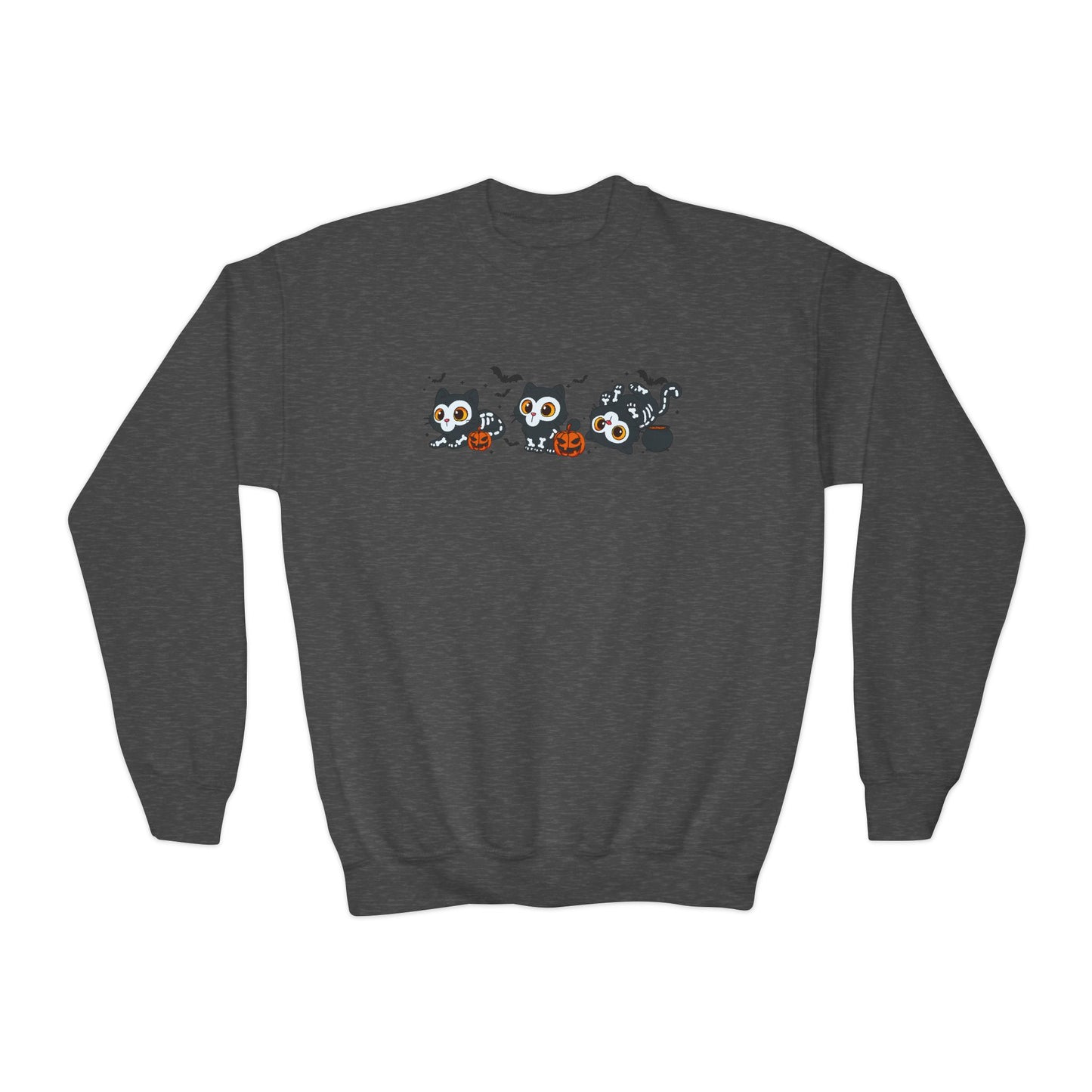 K-Pop Baby Derpy Skeleton Youth Crewneck Sweatshirt