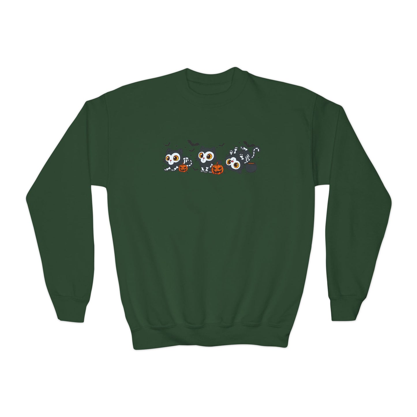 K-Pop Baby Derpy Skeleton Youth Crewneck Sweatshirt