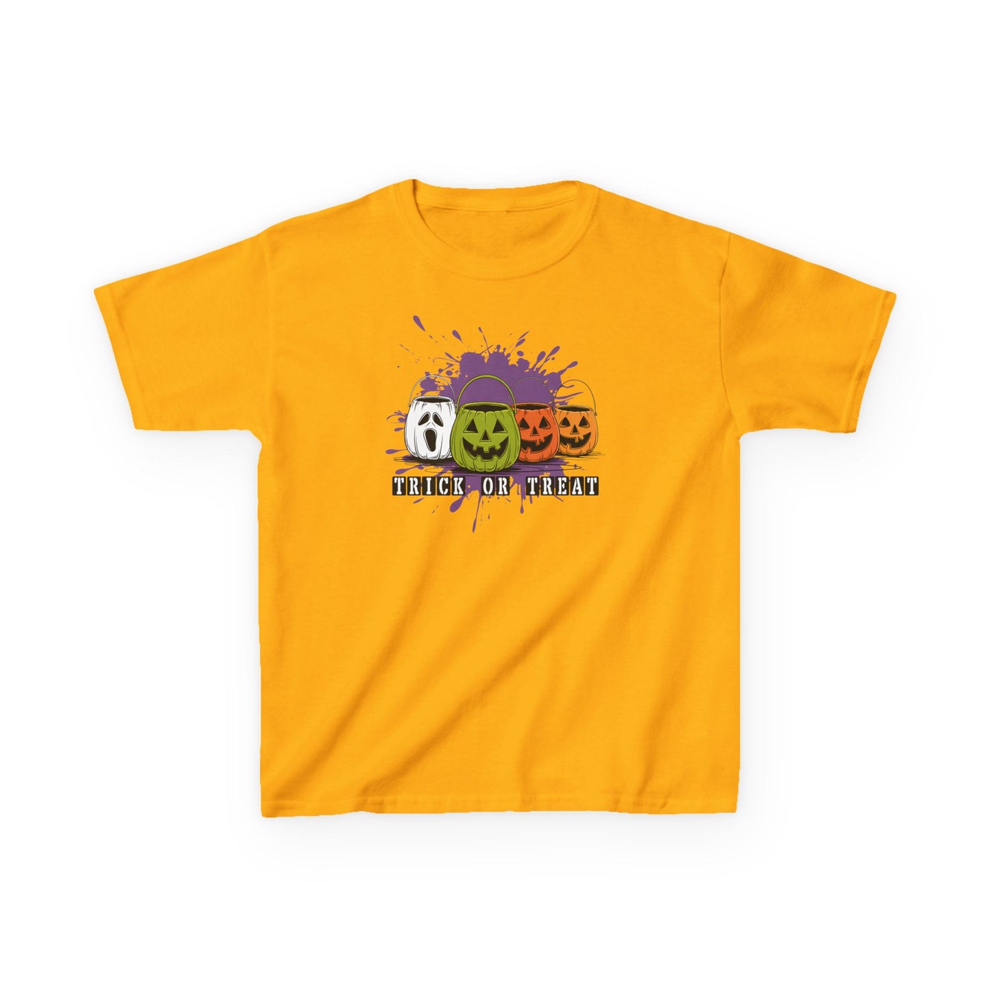 Halloween Pumpkin Trick or Treat Kids Tee