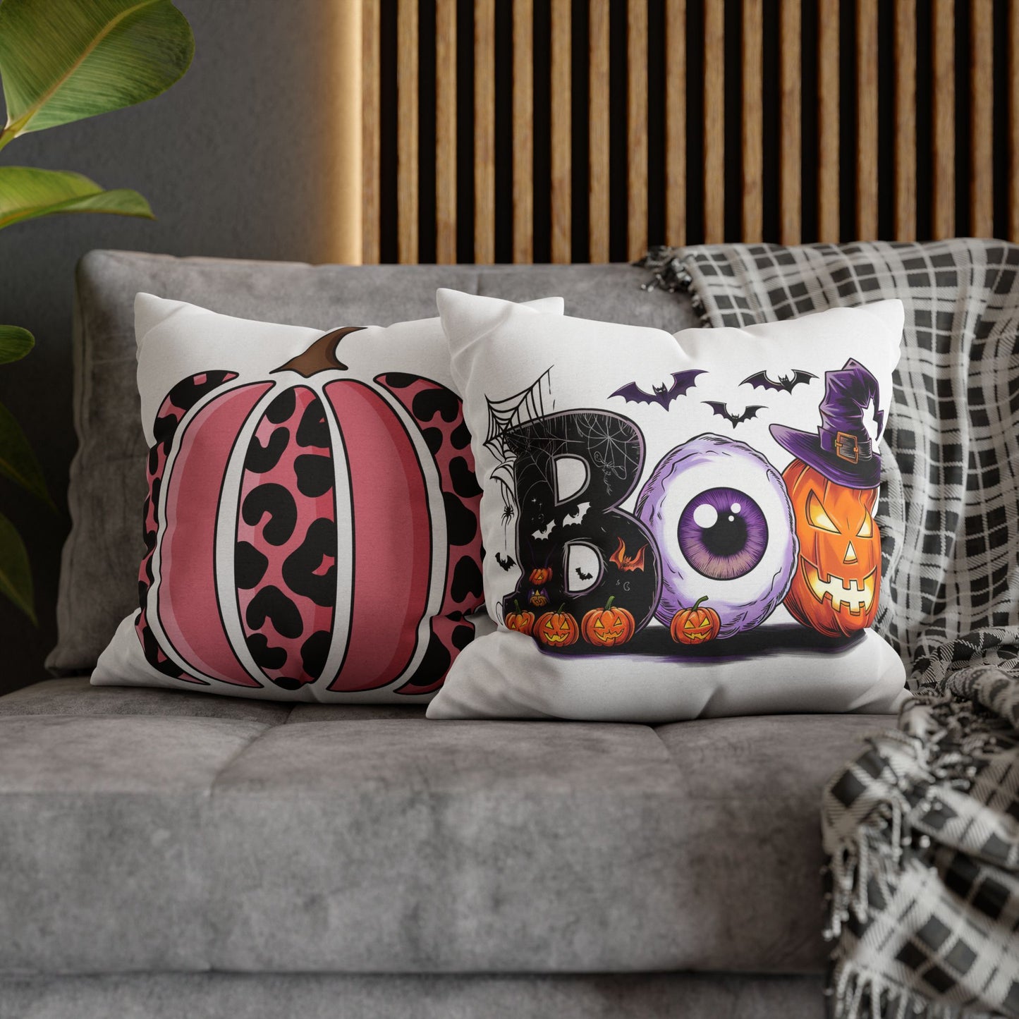 Double Sided Fall/Halloween Decorative Pillowcase