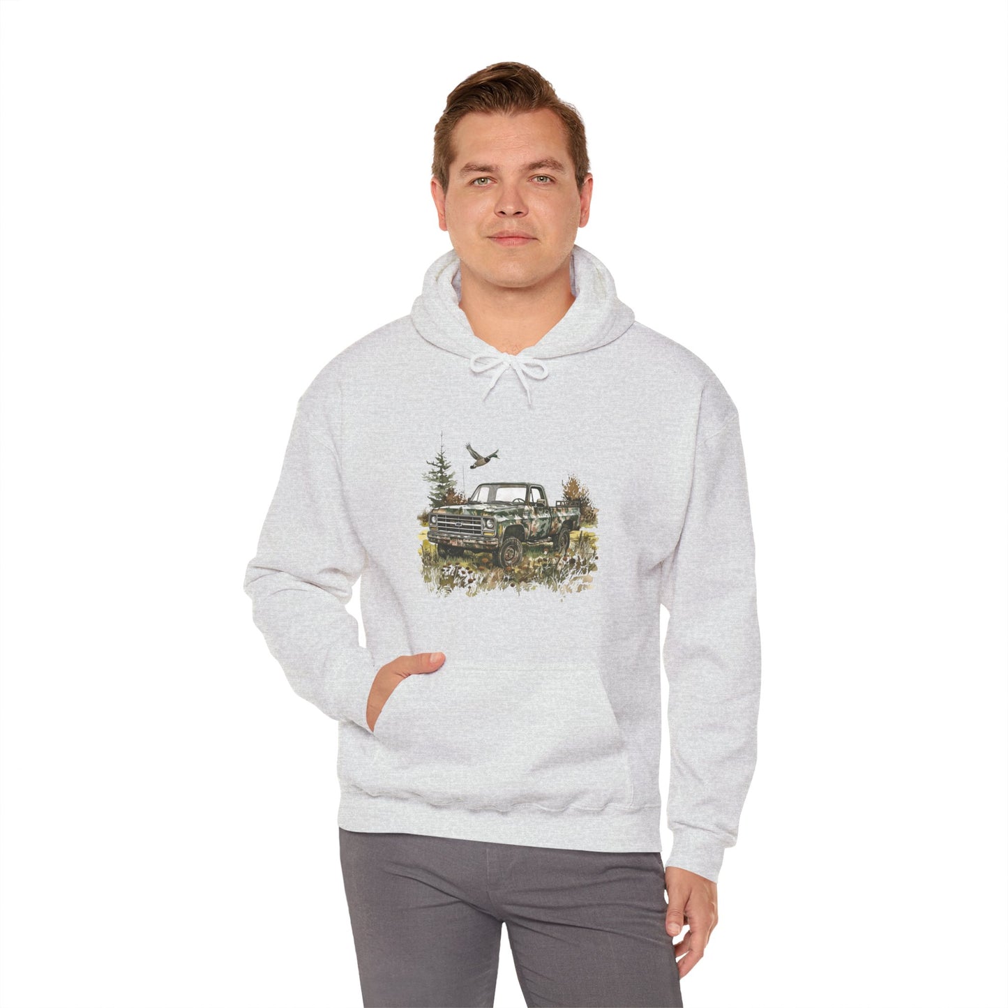 Vintage Hunting Truck Hoodie