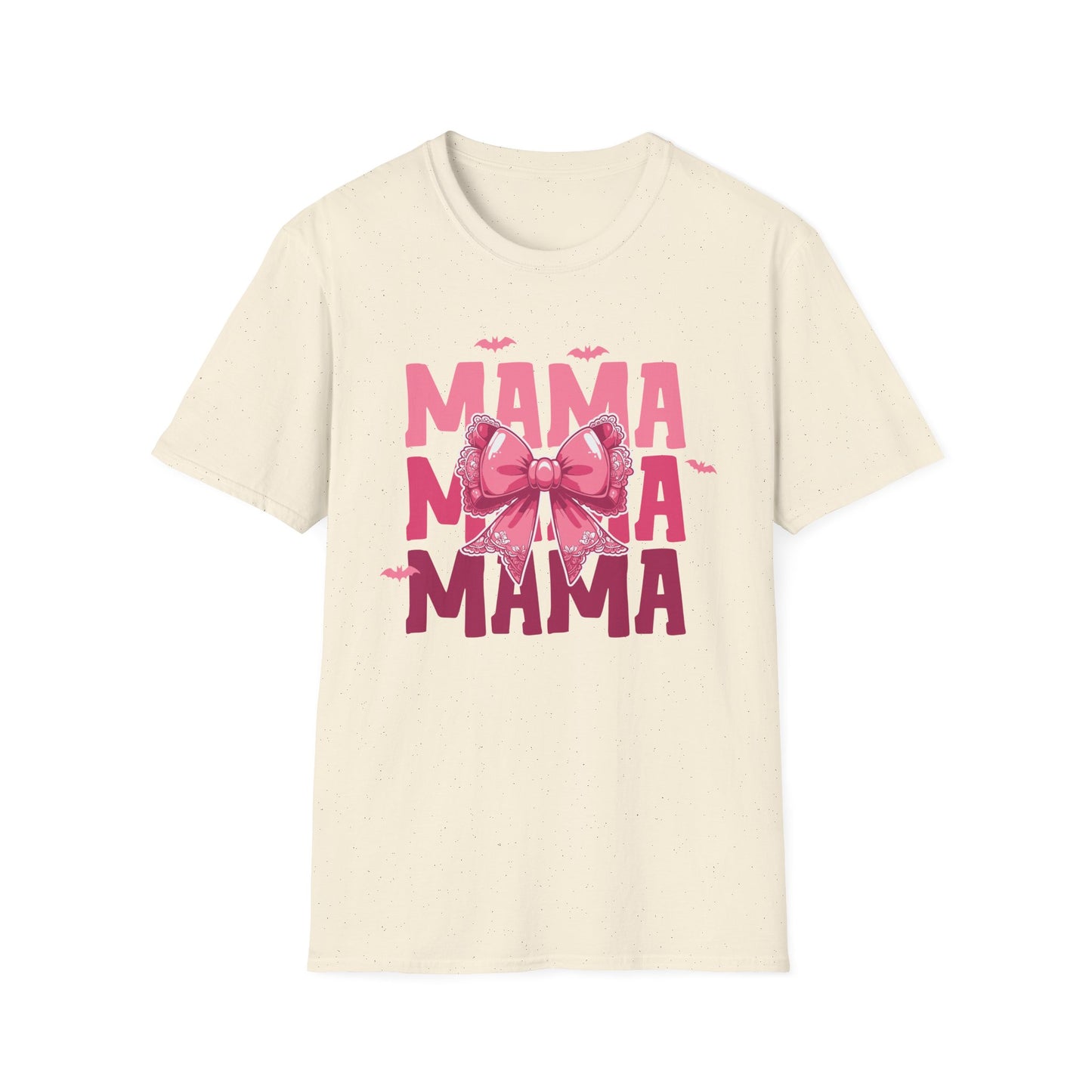 Halloween Mama With Bow Unisex Softstyle T-Shirt