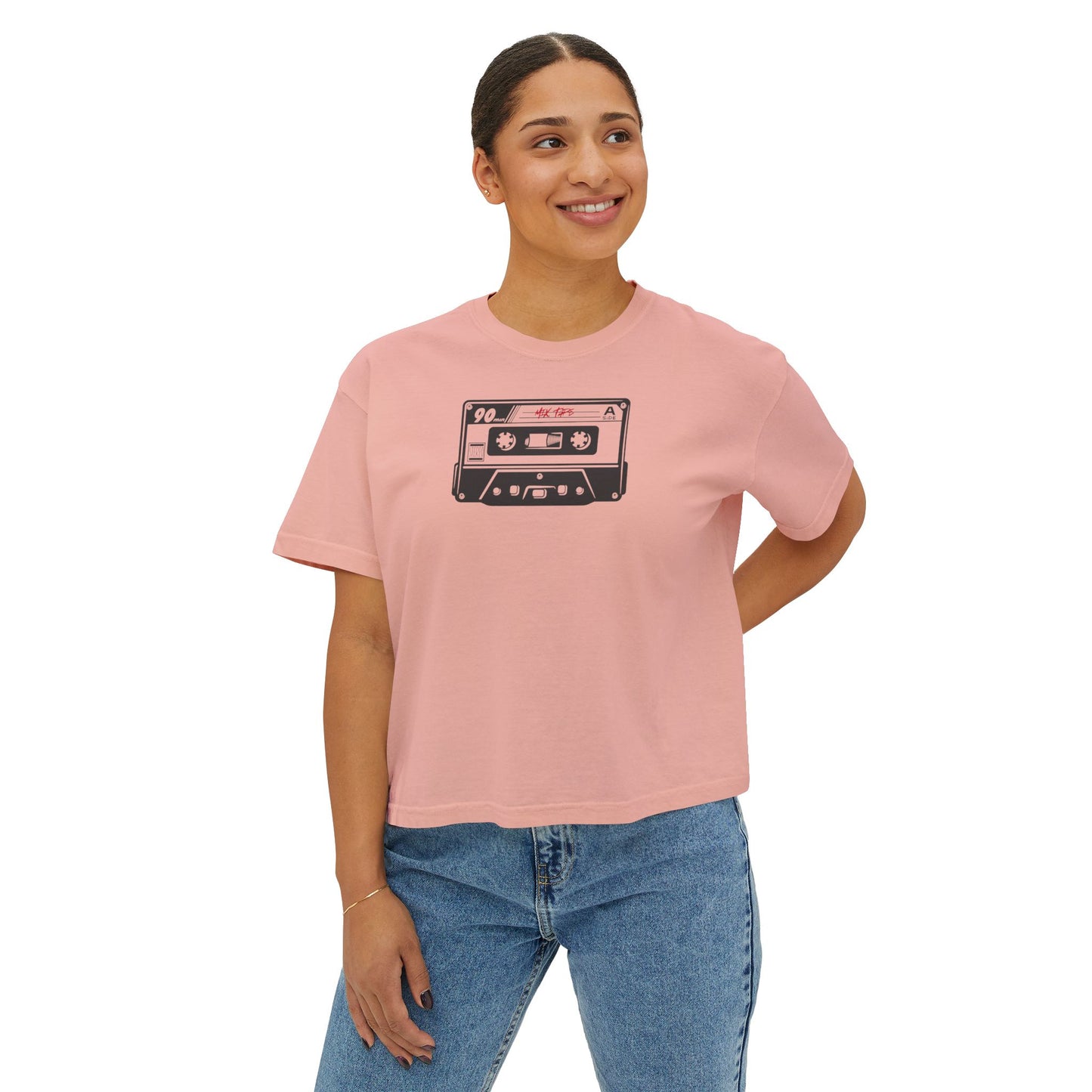 Retro 90s Cassette Women's Boxy Tee