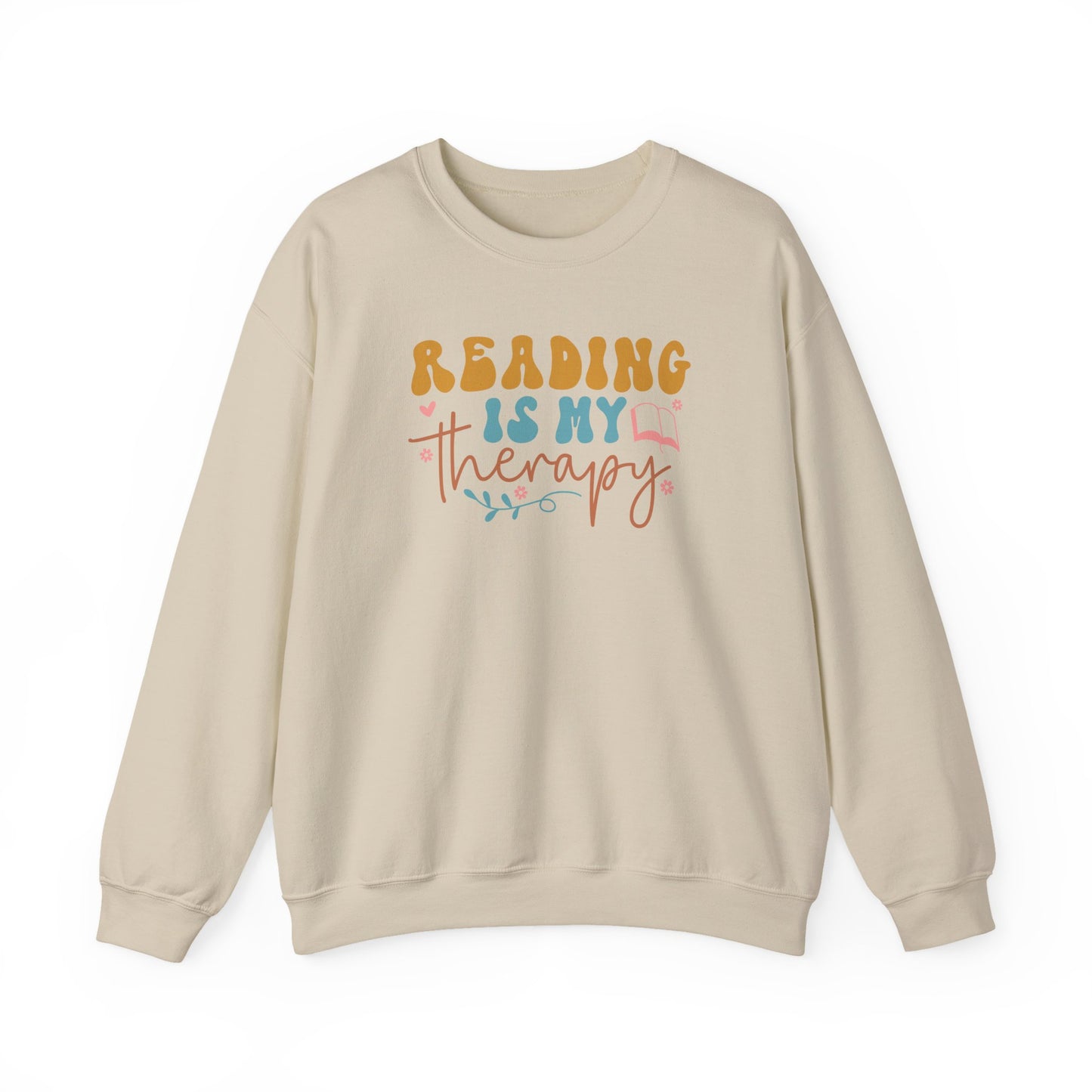 Reading Is My Therapy Crewneck Sweatshirt
