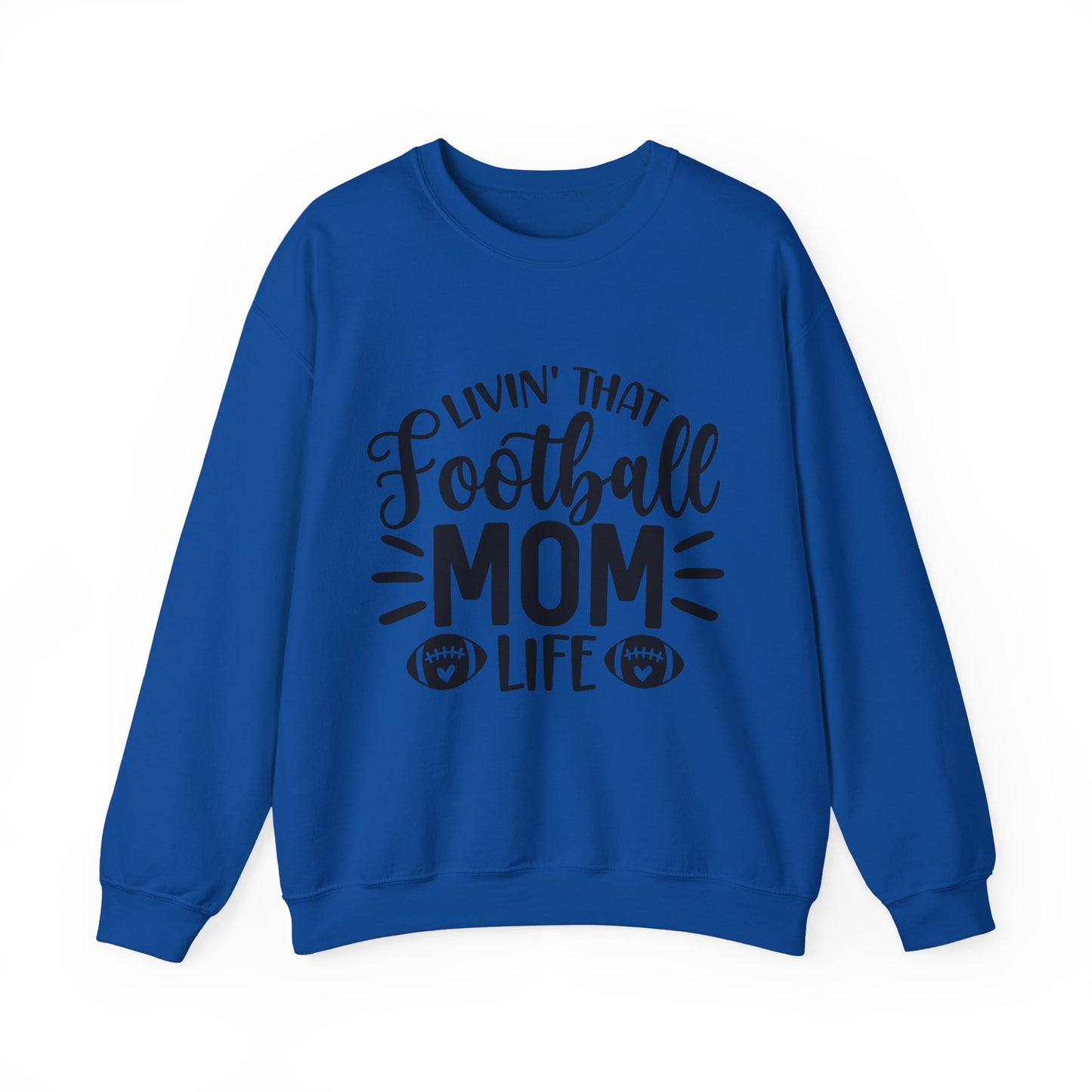 Football Mom Life Crewneck Sweatshirt