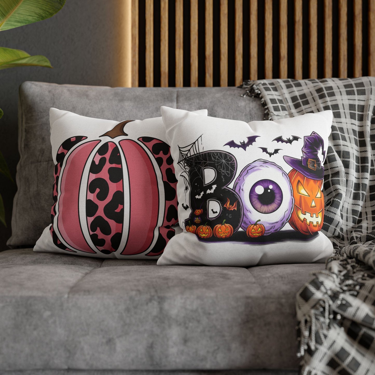 Double Sided Fall/Halloween Decorative Pillowcase