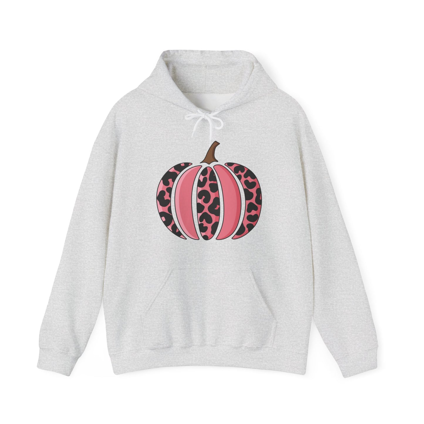 Pink Leopard Print Pumpkin Hoodie