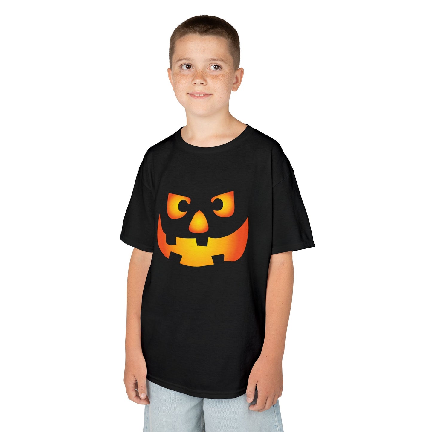 Halloween Pumpkin Face Kids T-Shirt
