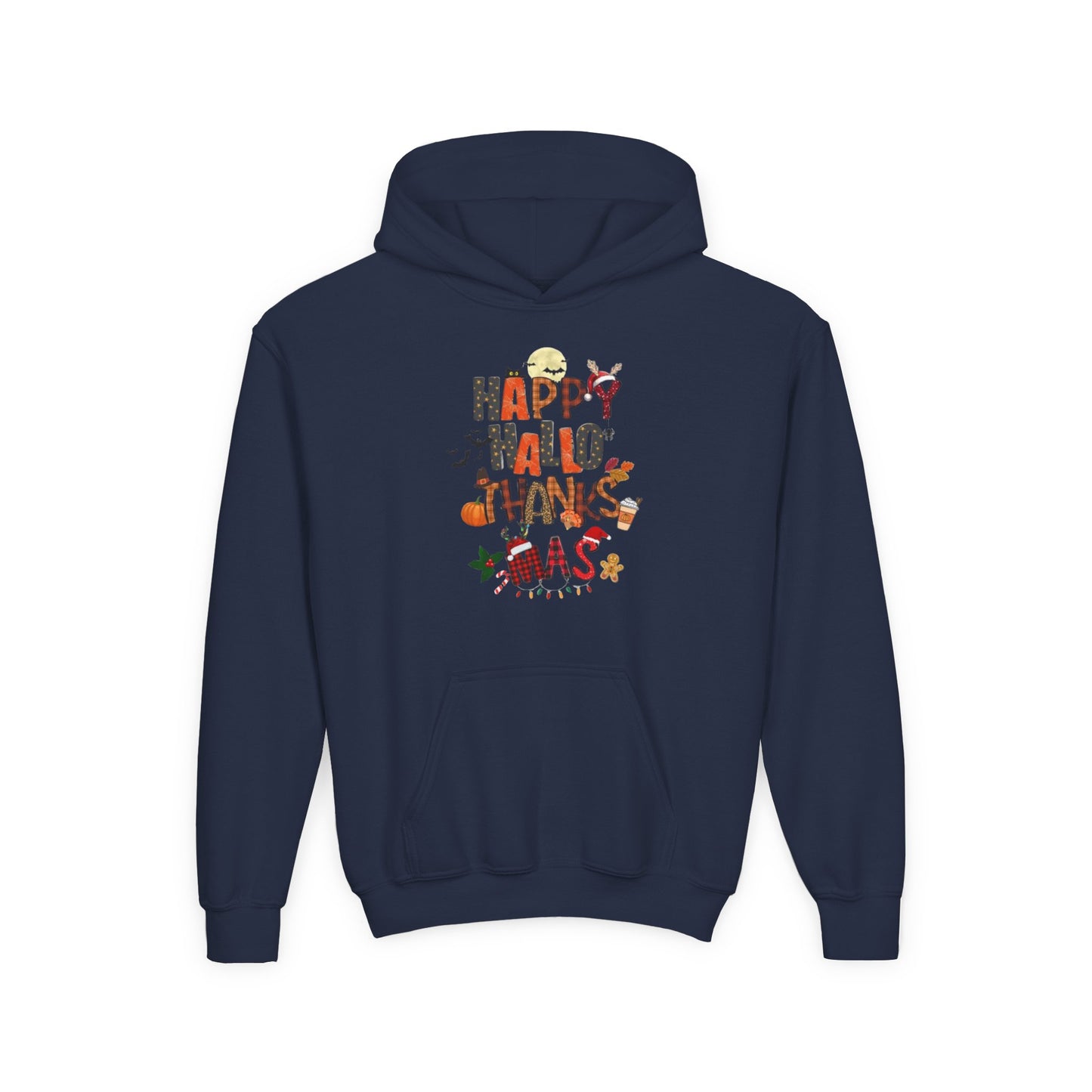 Happy Hallothanksmas Youth Hoodie