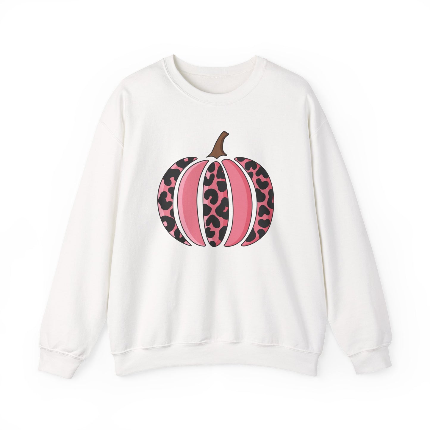 Pink Leopard Pumpkin Crewneck Sweatshirt