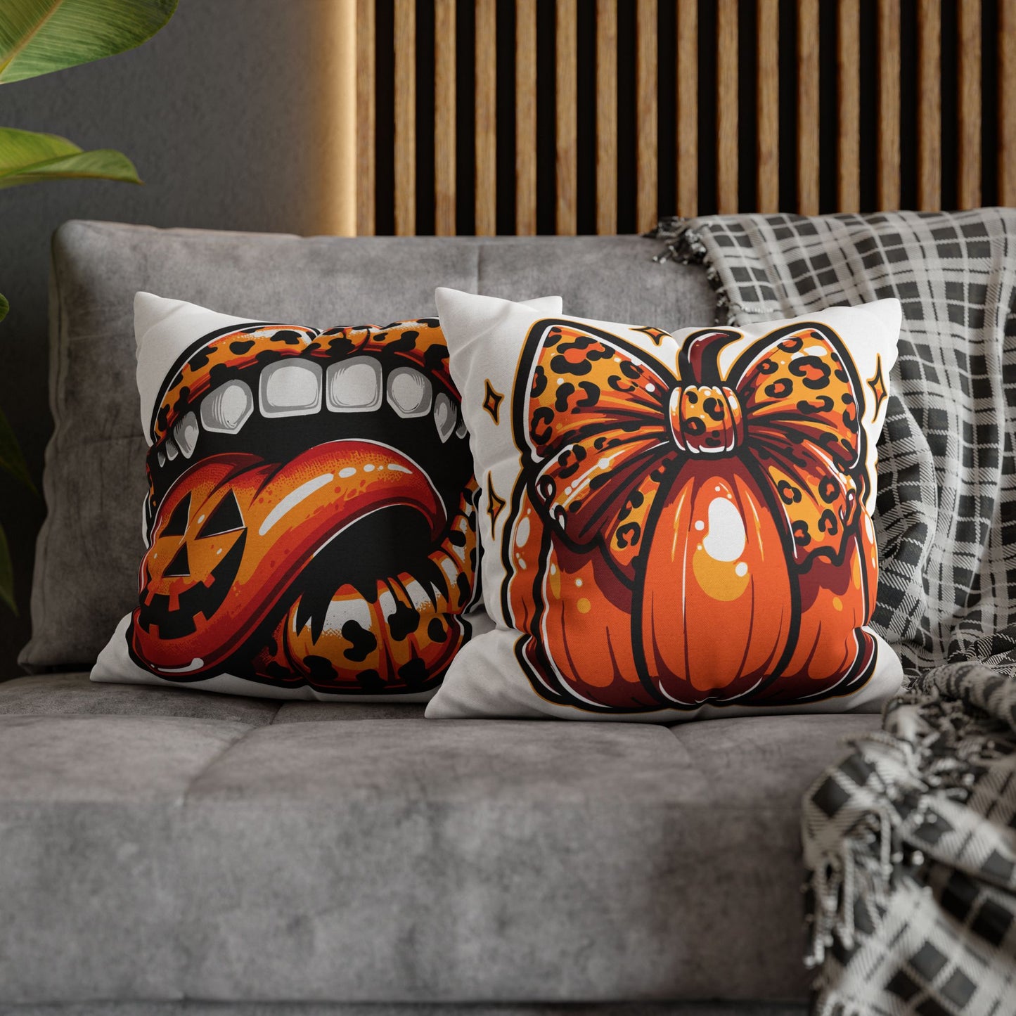 Double Sided Fall/Halloween Decorative Pillowcase
