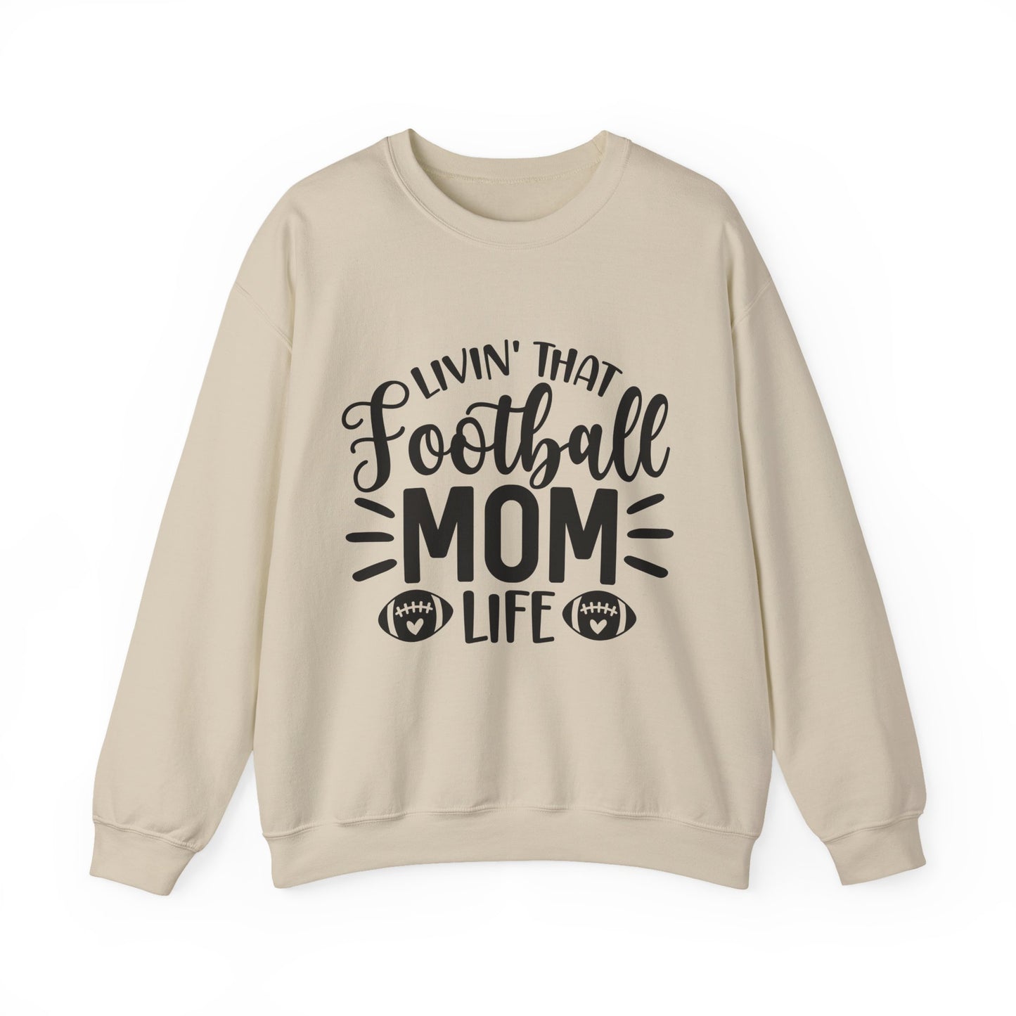 Football Mom Life Crewneck Sweatshirt