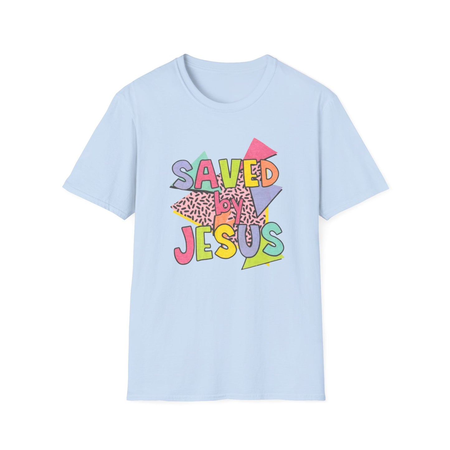 Retro Saved by Jesus Unisex Softstyle T-Shirt