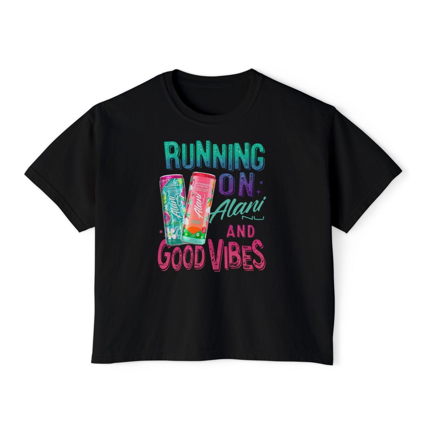 Running on Alani & Good Vibes Women's Boxy Tee