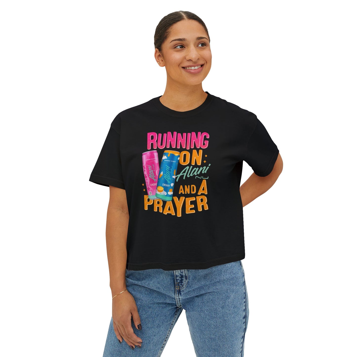 Running on Alani and a Prayer Women's Boxy Tee