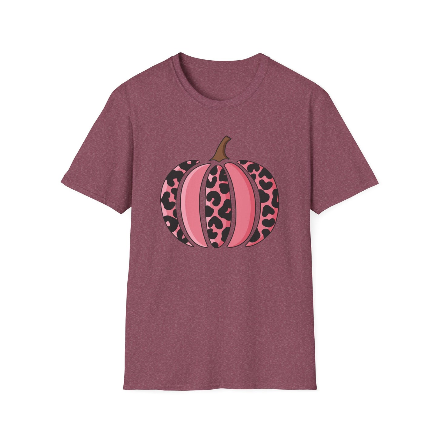 Pink Leopard Print Pumpkin T-Shirt