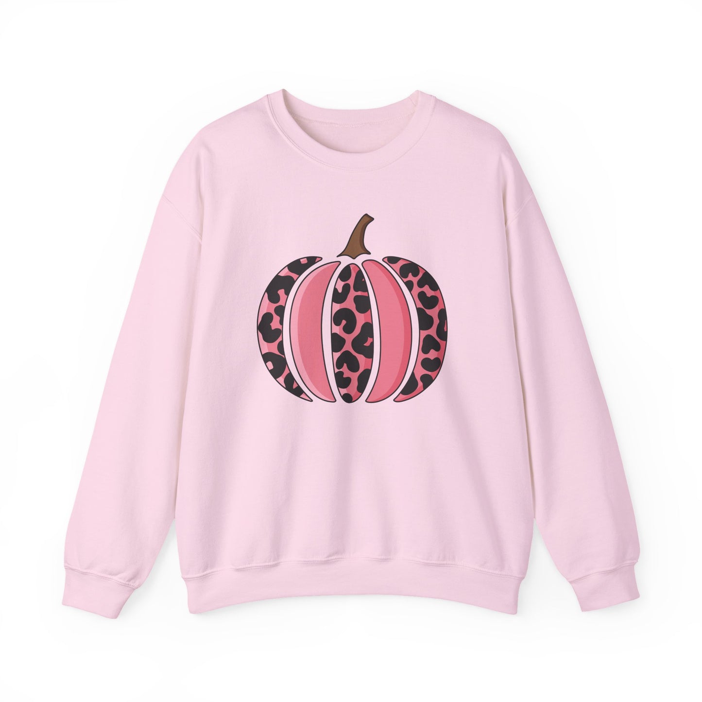 Pink Leopard Pumpkin Crewneck Sweatshirt