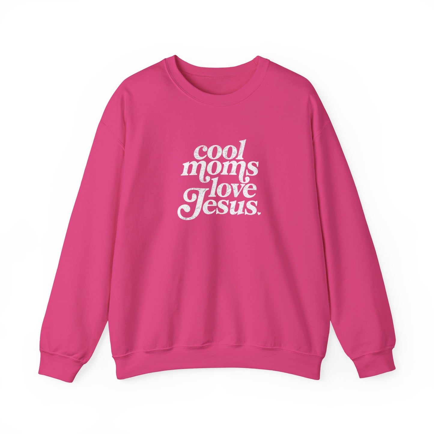 Cool Moms Love Jesus Crewneck Sweatshirt