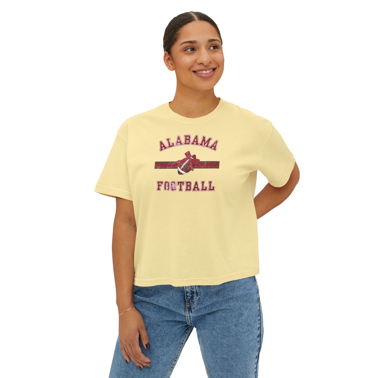 Alabama Football Women's Boxy Tee