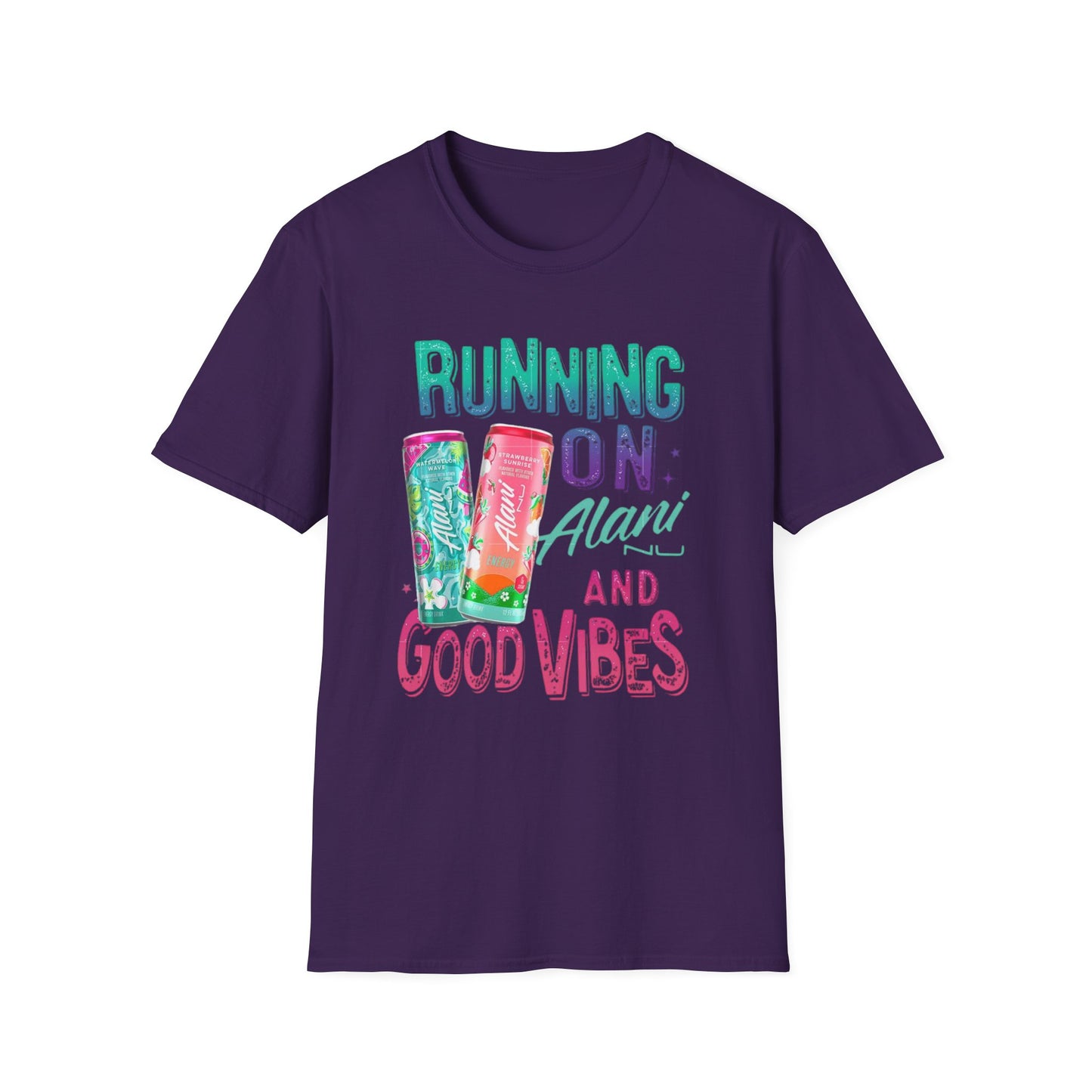 Running on Alani and Good Vibes Unisex Softstyle T-Shirt
