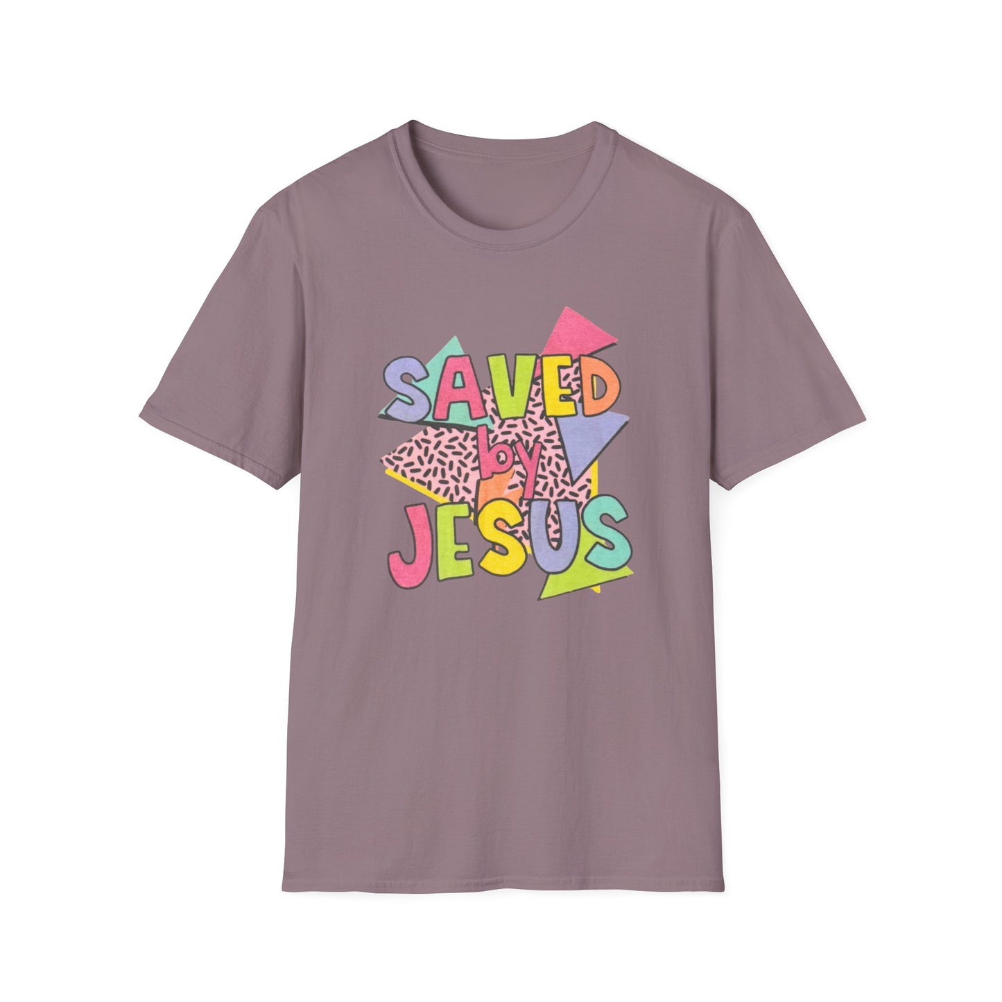 Retro Saved by Jesus Unisex Softstyle T-Shirt