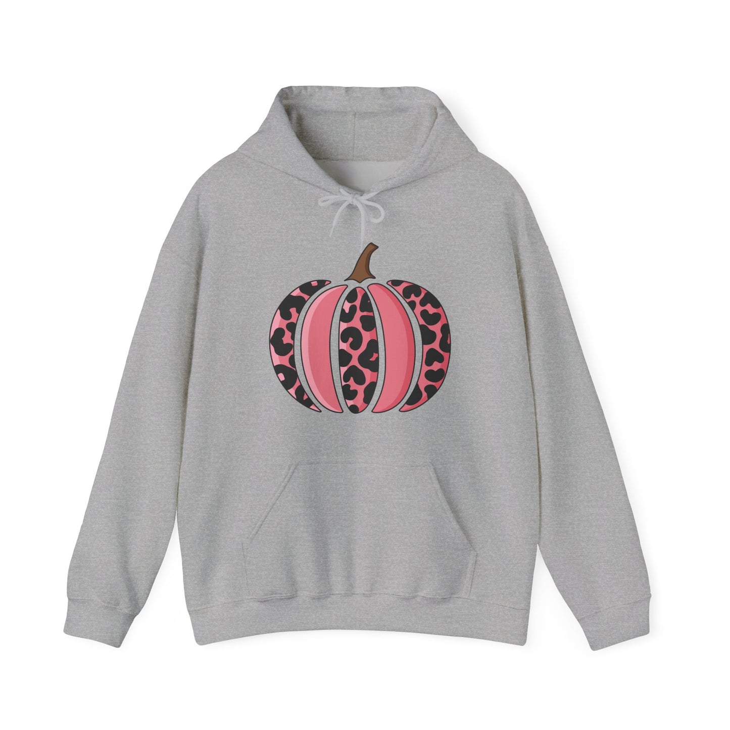 Pink Leopard Print Pumpkin Hoodie
