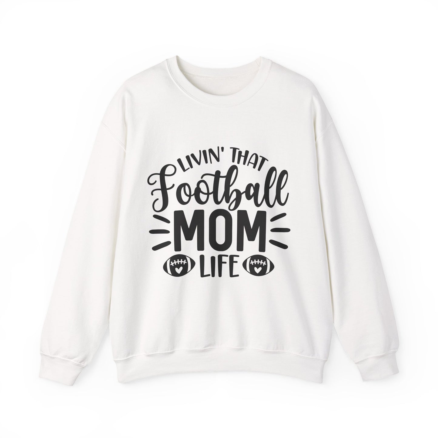 Football Mom Life Crewneck Sweatshirt