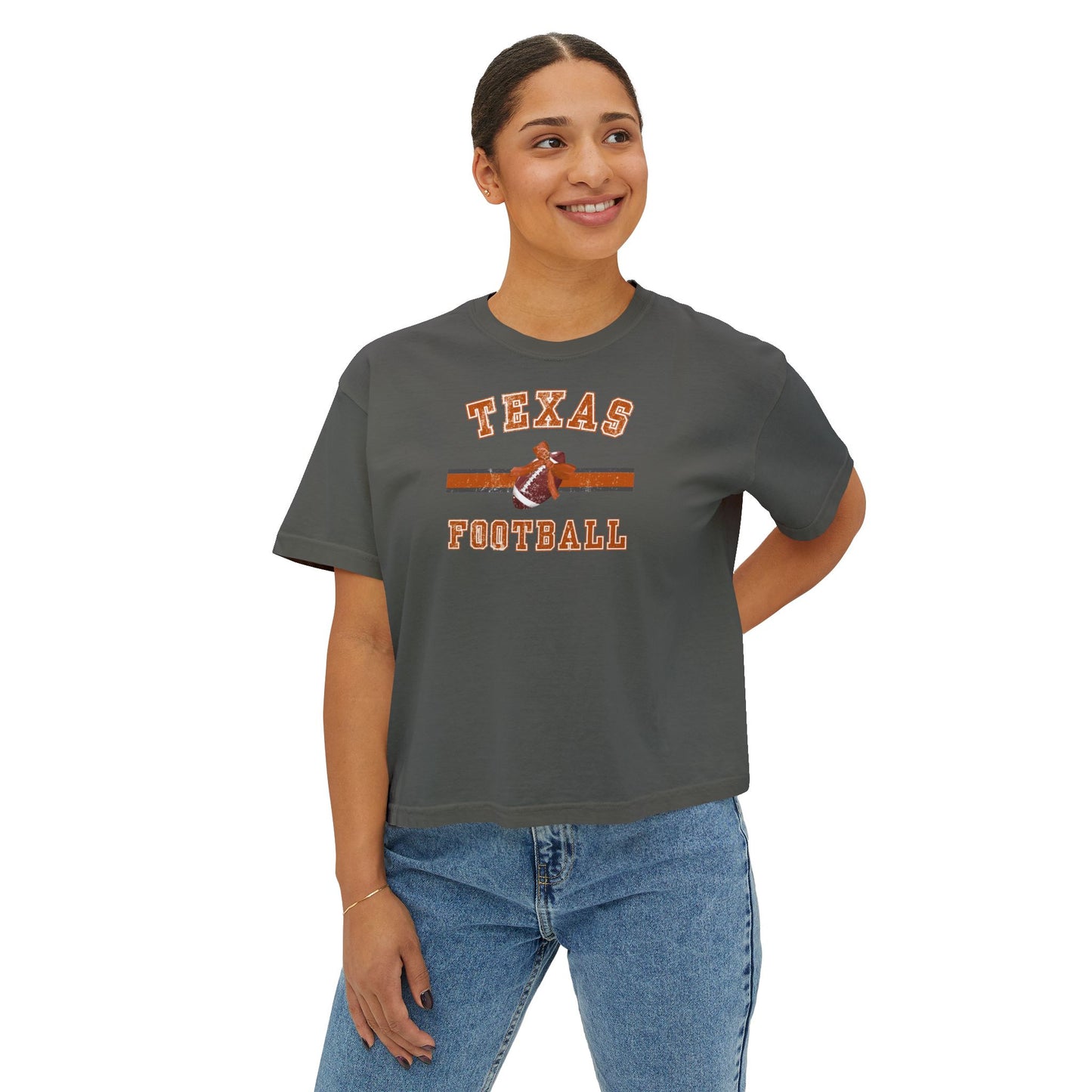 Texas Football Women's Boxy Tee
