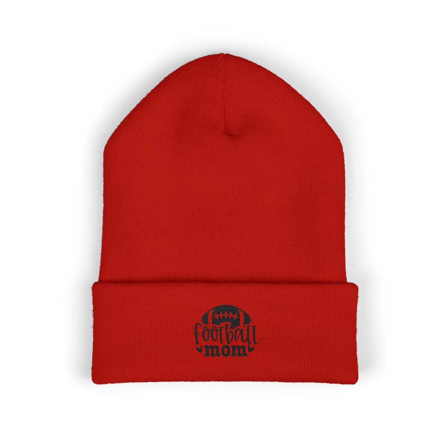 Football Mom Embroidered Beanie