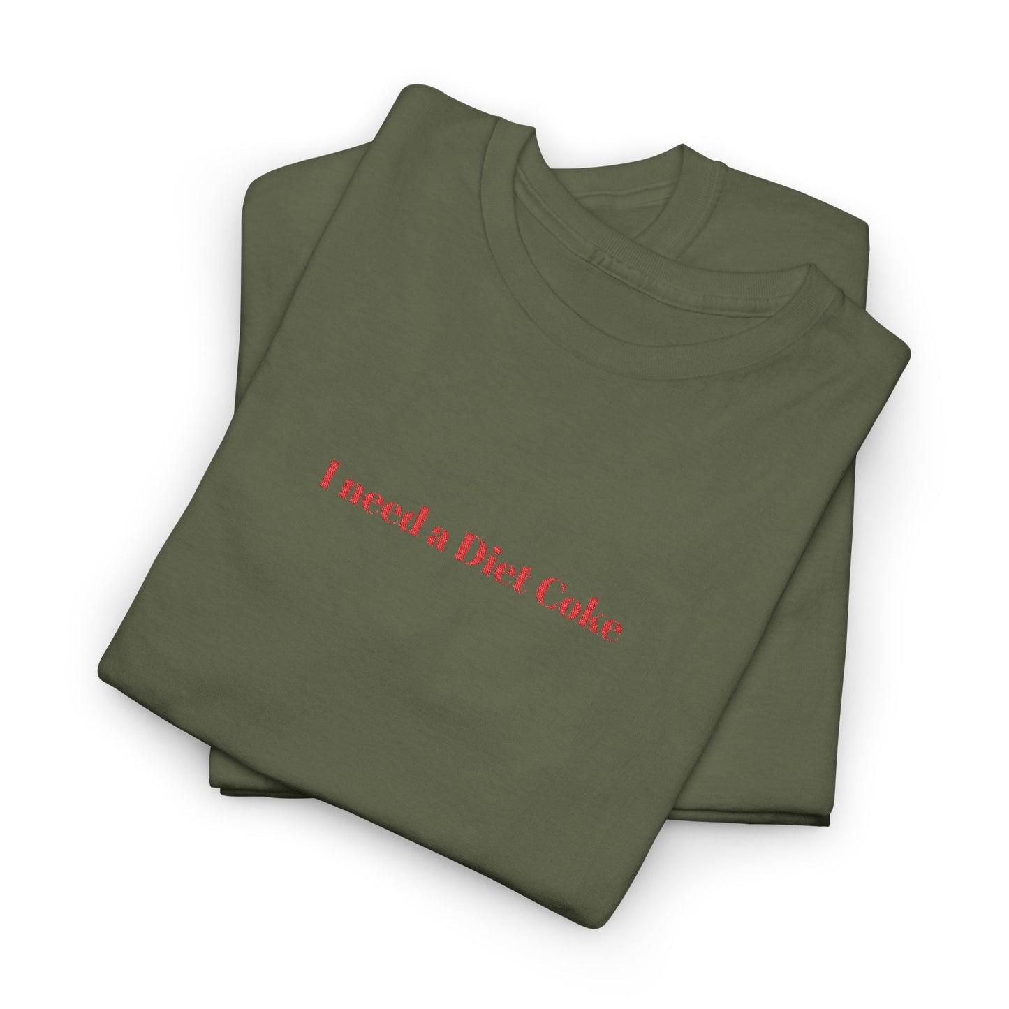 Customizable I Need a "_____" Embroidered Cotton Tee