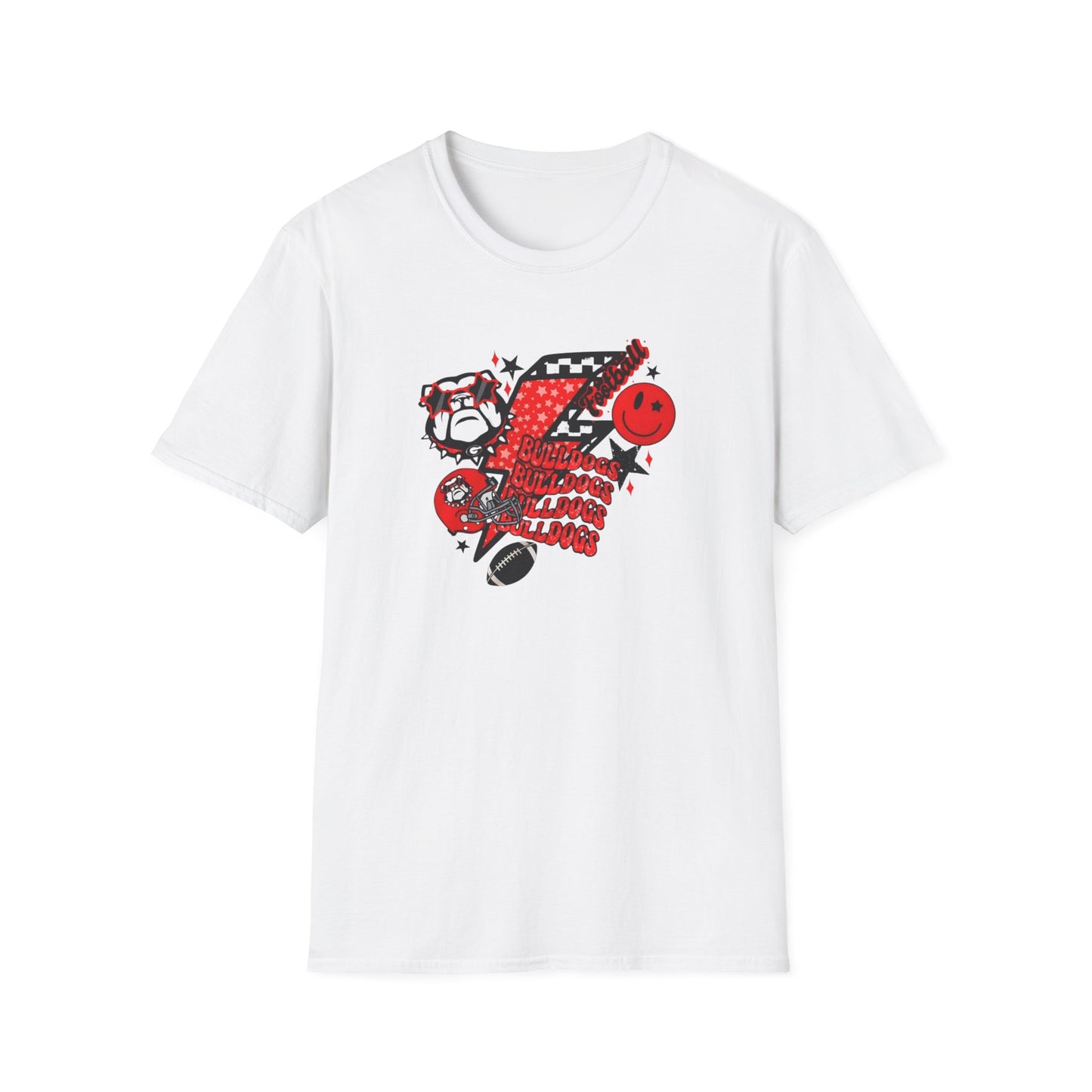 Playful Bulldogs Softstyle T-Shirt
