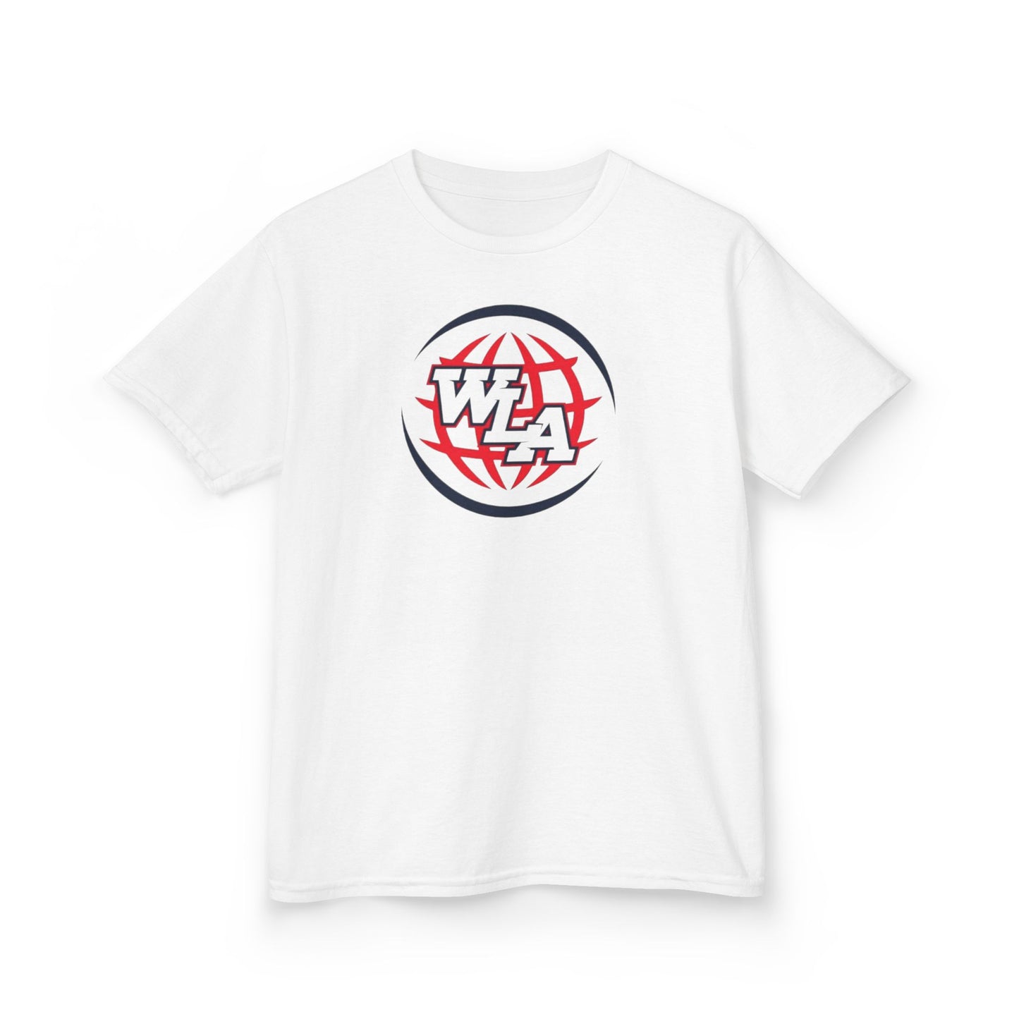 Kids Tee — Red & Black Globe WLA Logo