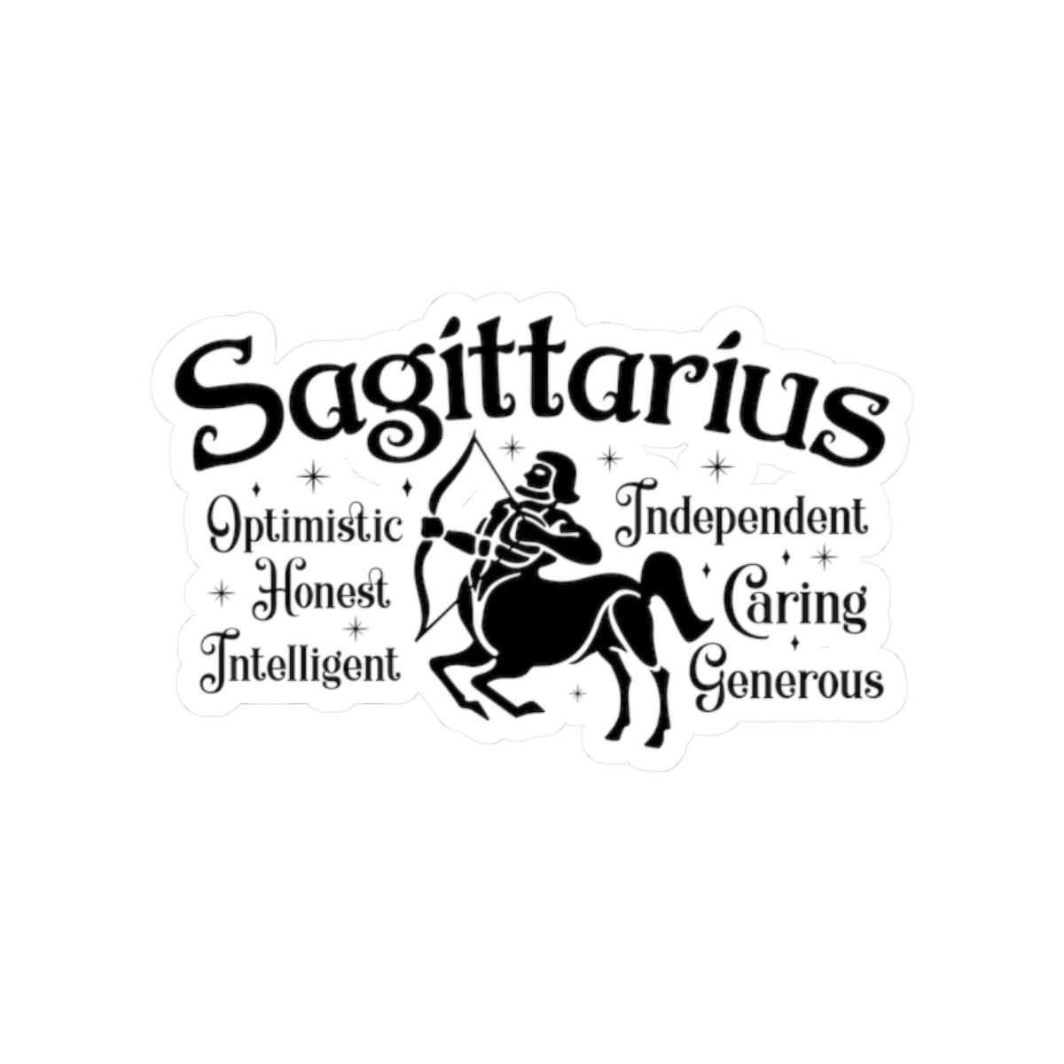 Sagittarius Zodiac Kiss-Cut Sticker