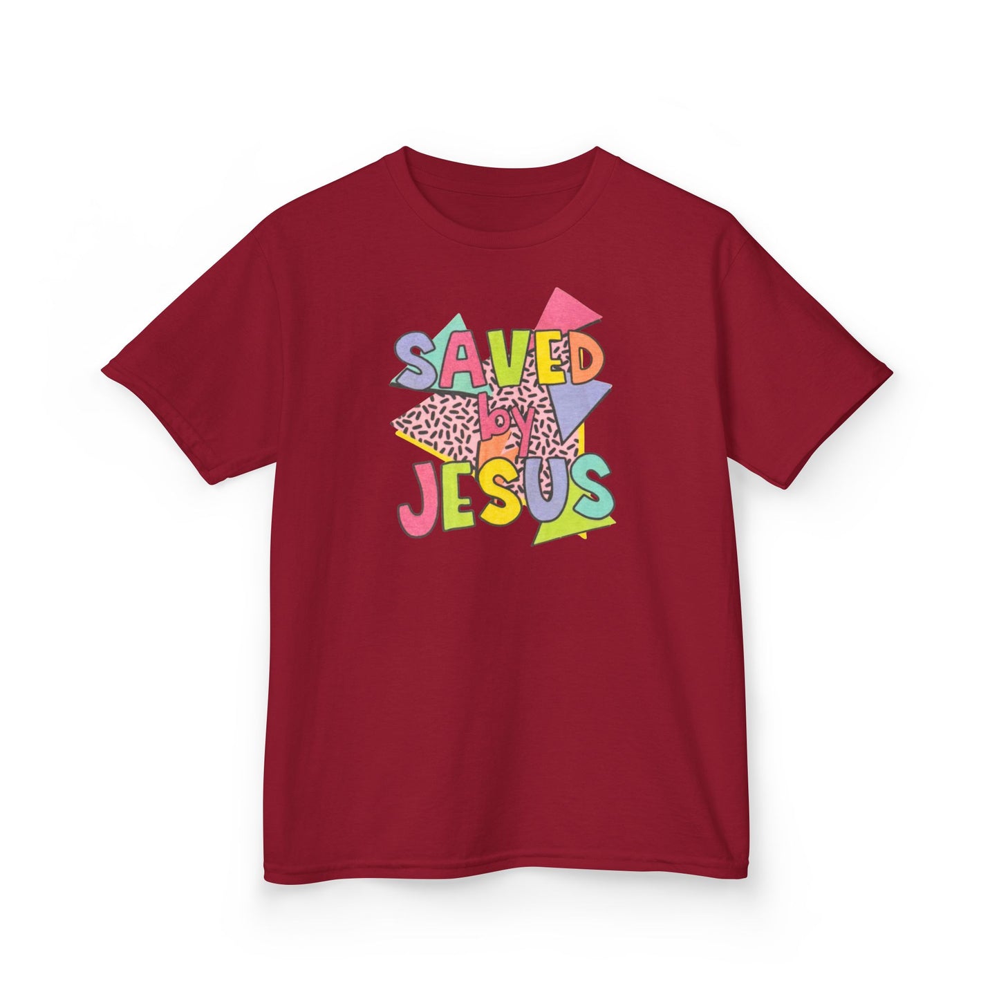 Retro Saved by Jesus Kids Tee