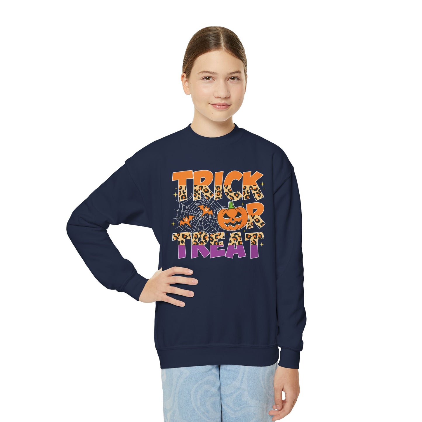 Youth Halloween Trick or Treat Sweatshirt