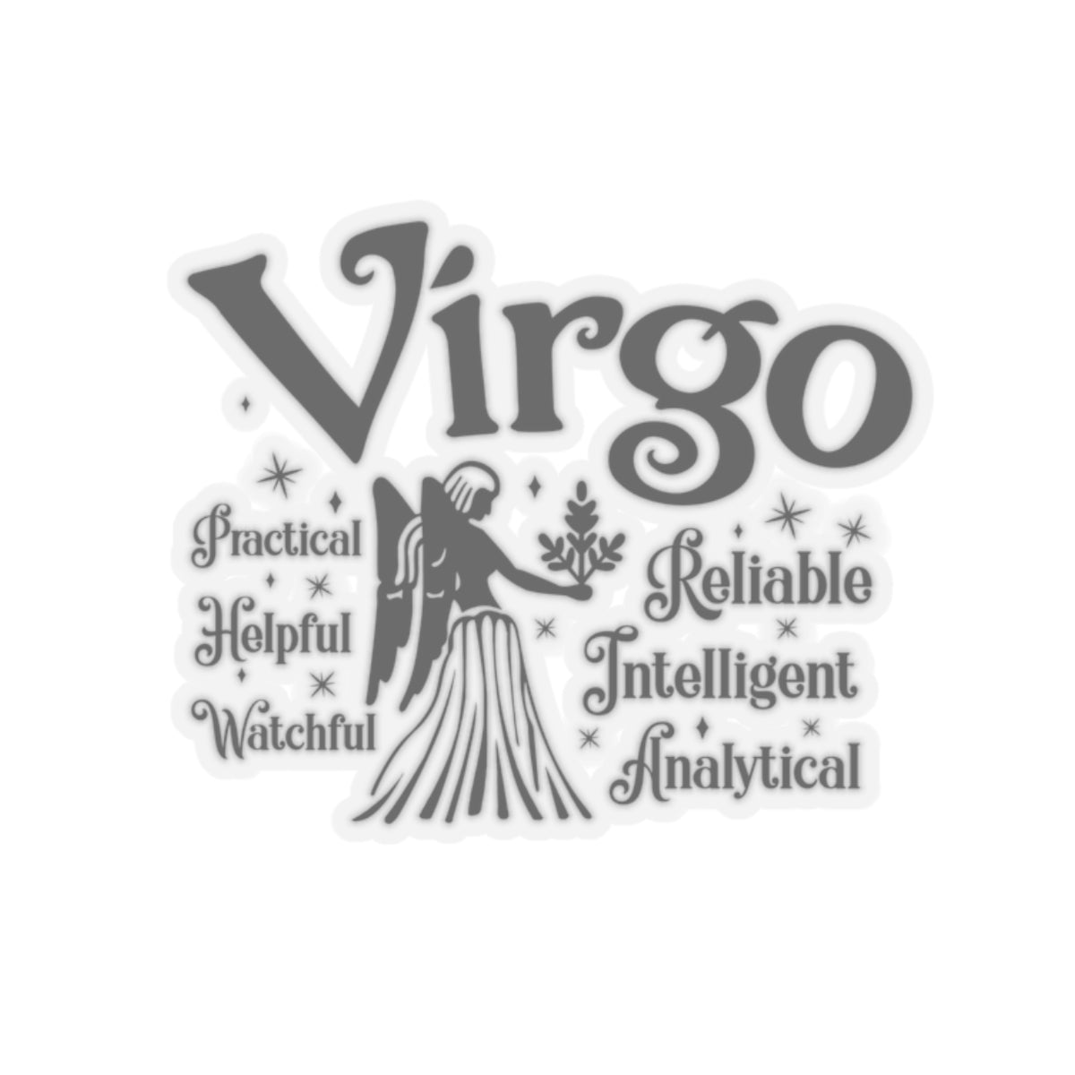 Virgo Zodiac Kiss-Cut Sticker