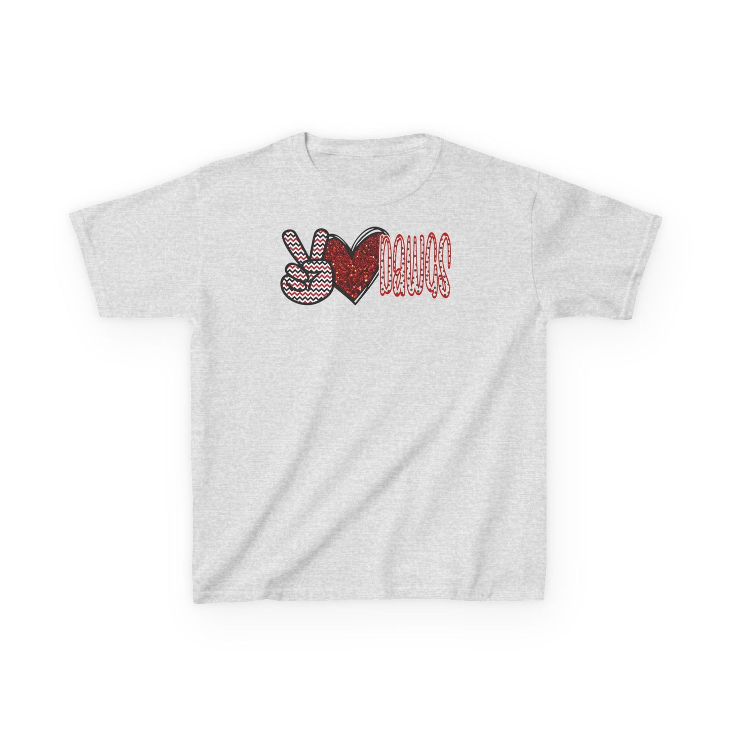 Kids Peace Love Dawgs Tee