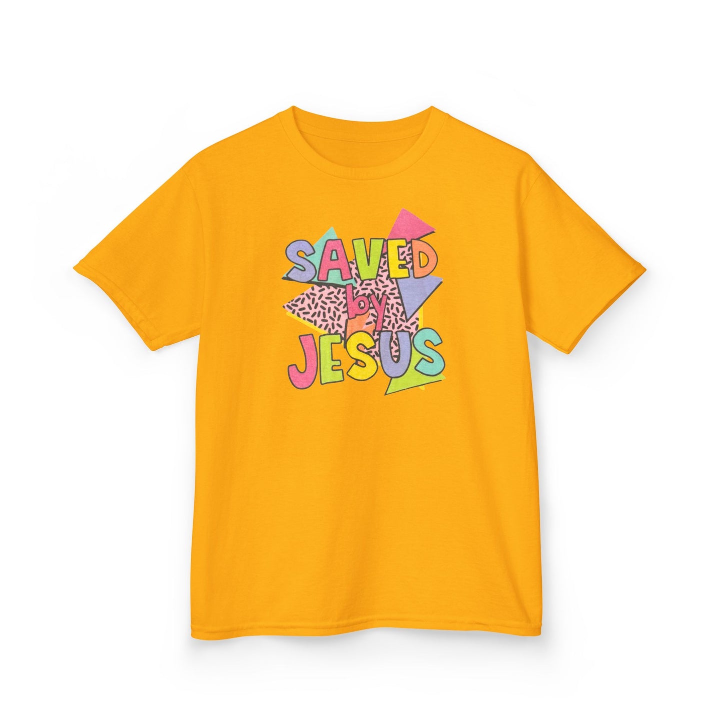 Retro Saved by Jesus Kids Tee