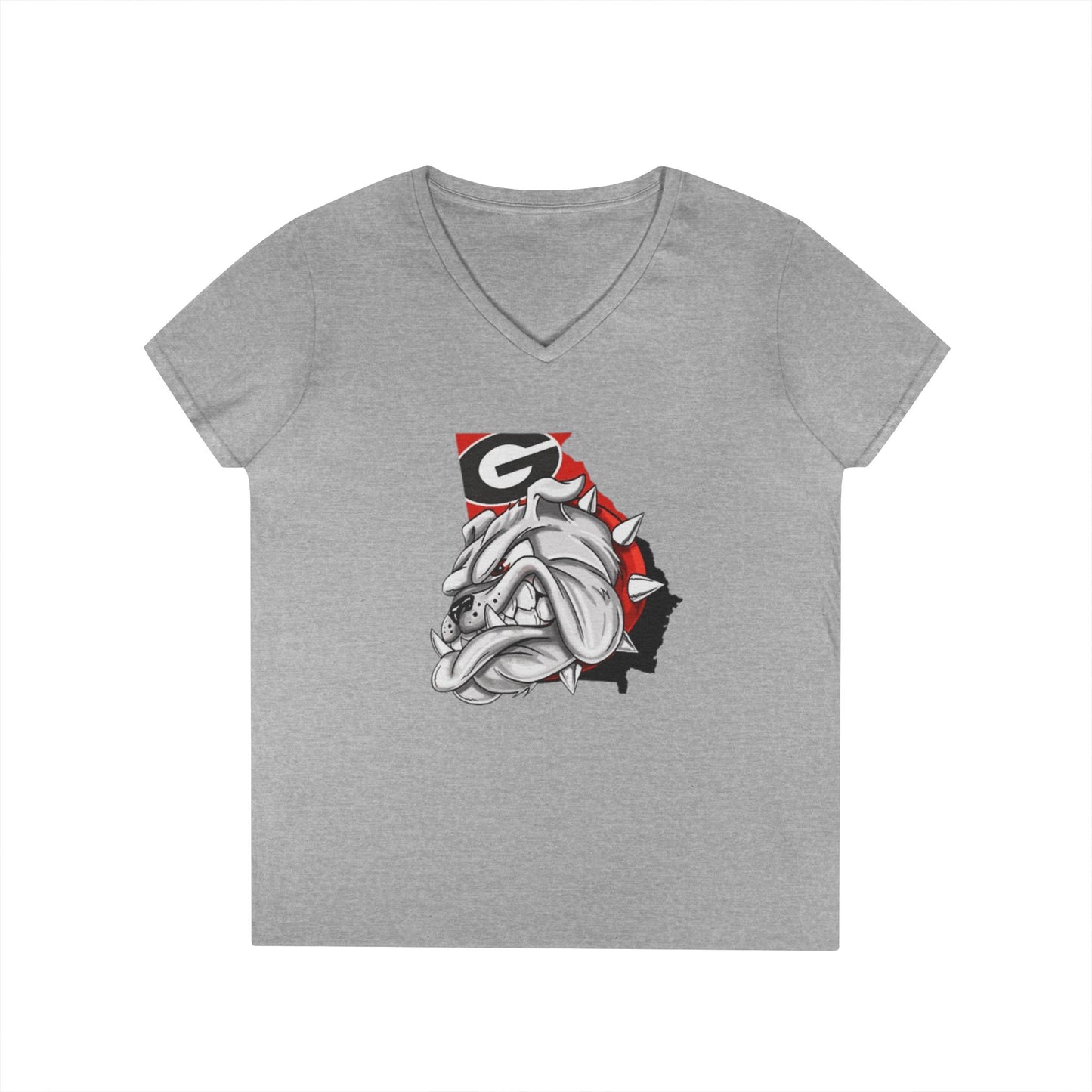 Georgia Bulldogs Ladies' V-Neck T-Shirt