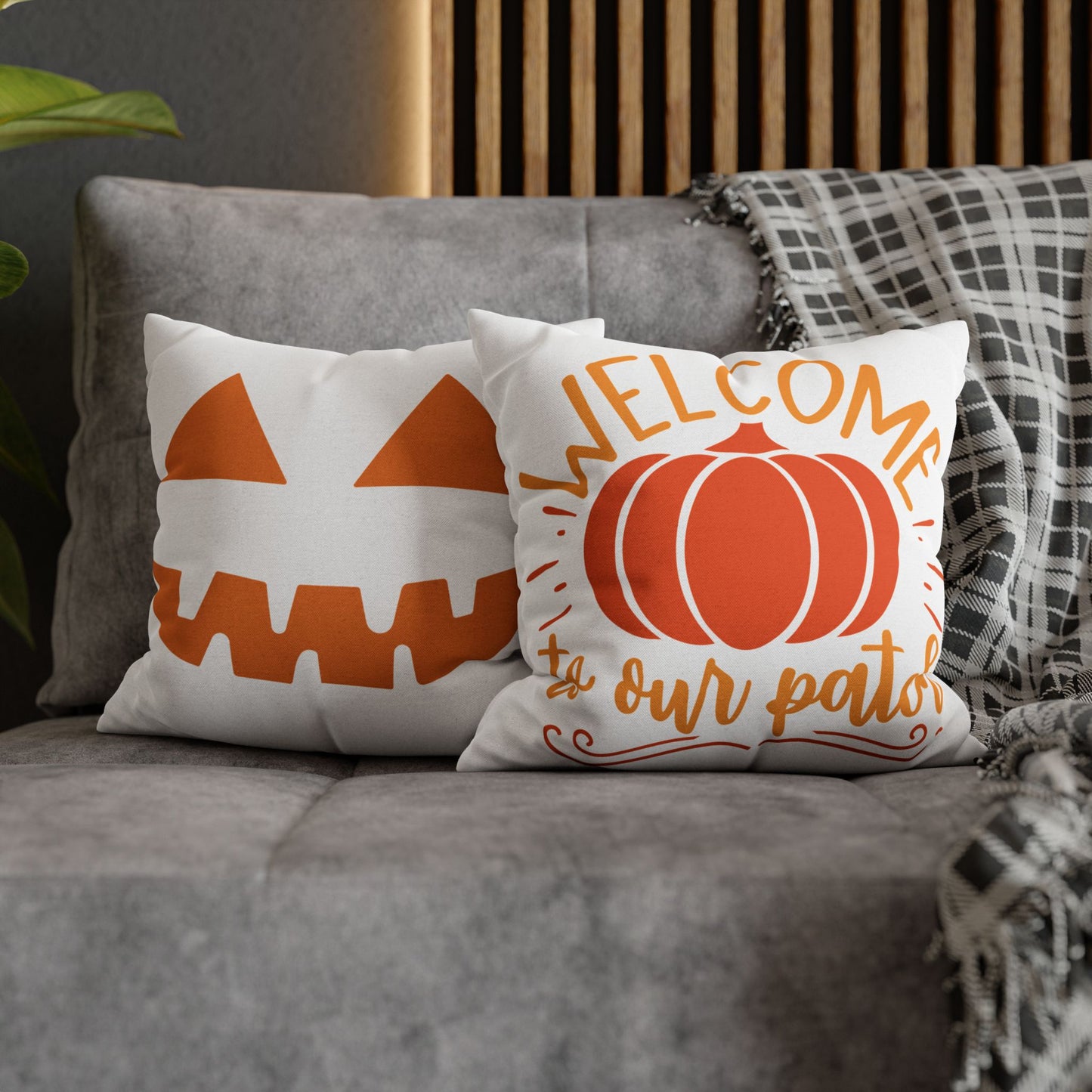 Double Sided Fall/Halloween Decorative Pillowcase