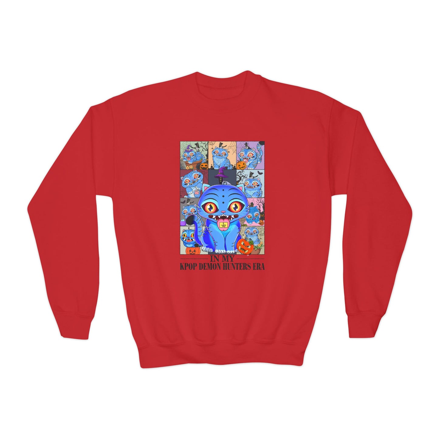 In My K-Pop Halloween Era Youth Crewneck Sweatshirt