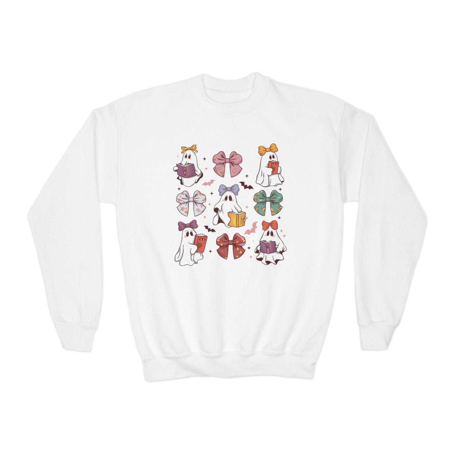 Ghosts & Books Youth Crewneck Sweatshirt
