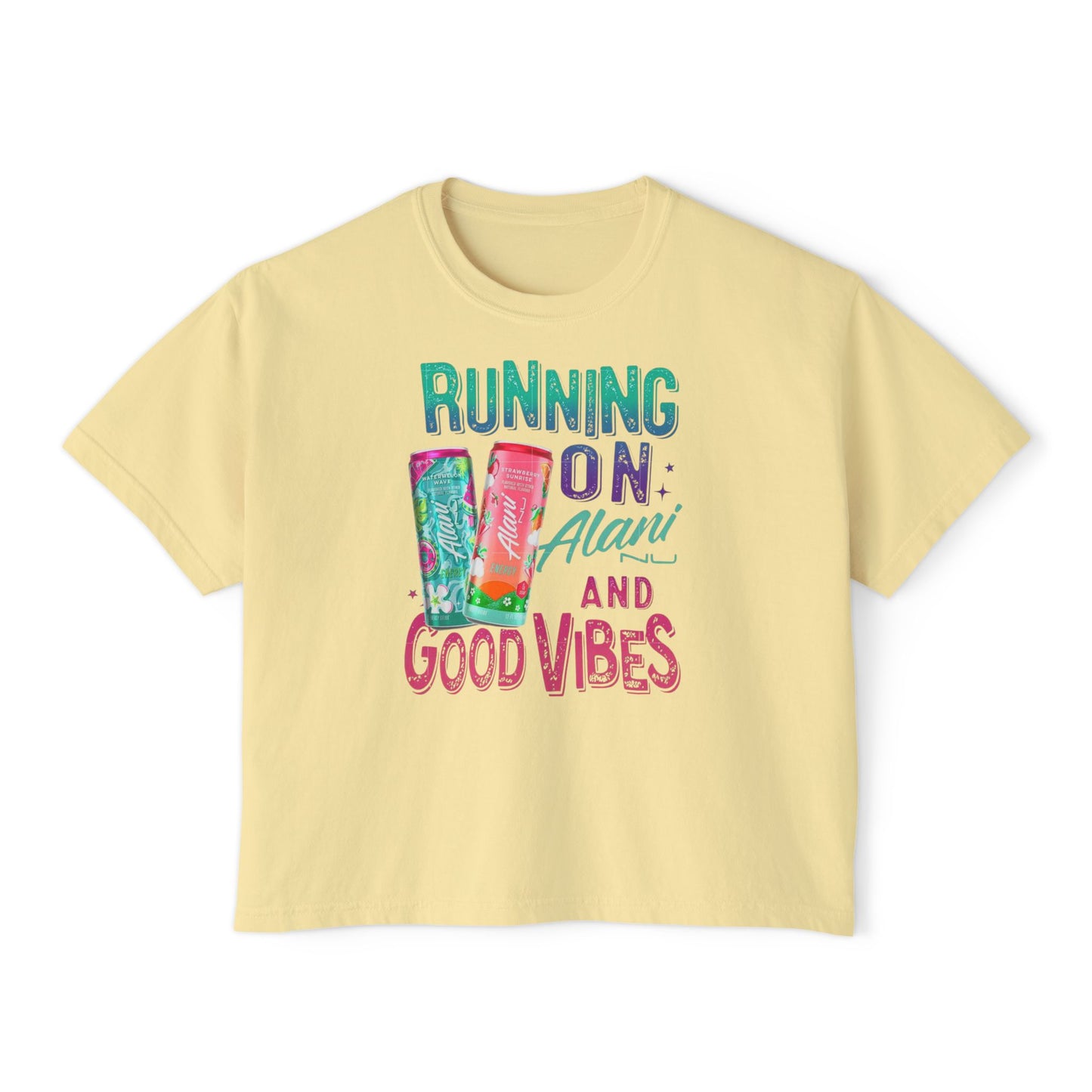 Running on Alani & Good Vibes Women's Boxy Tee